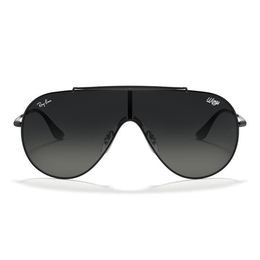 Ray-Ban Lunettes de Soleil RB3597 002/11 Wings Noir/Gris Dégradé Unisexe