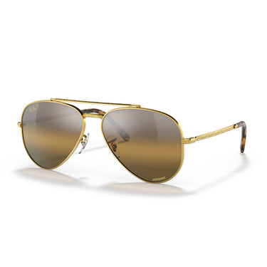 Ray-Ban Sonnenbrille RB3625 9196G5 New Aviator Gold/Braun Verlauf Unisex Polarisiert 2