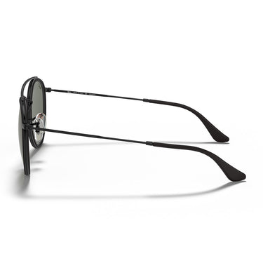 Ray-Ban Occhiali da Sole RB3647N 002 58 Round Double Bridge Nero Verde G-15 Unisex Polarizzati 3