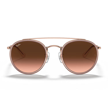 Ray-Ban Occhiali da Sole RB3647N 9069A5 Round Double Bridge Rame Marrone Sfumato Unisex