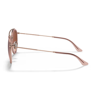 Ray-Ban Occhiali da Sole RB3647N 9069A5 Round Double Bridge Rame Marrone Sfumato Unisex 3