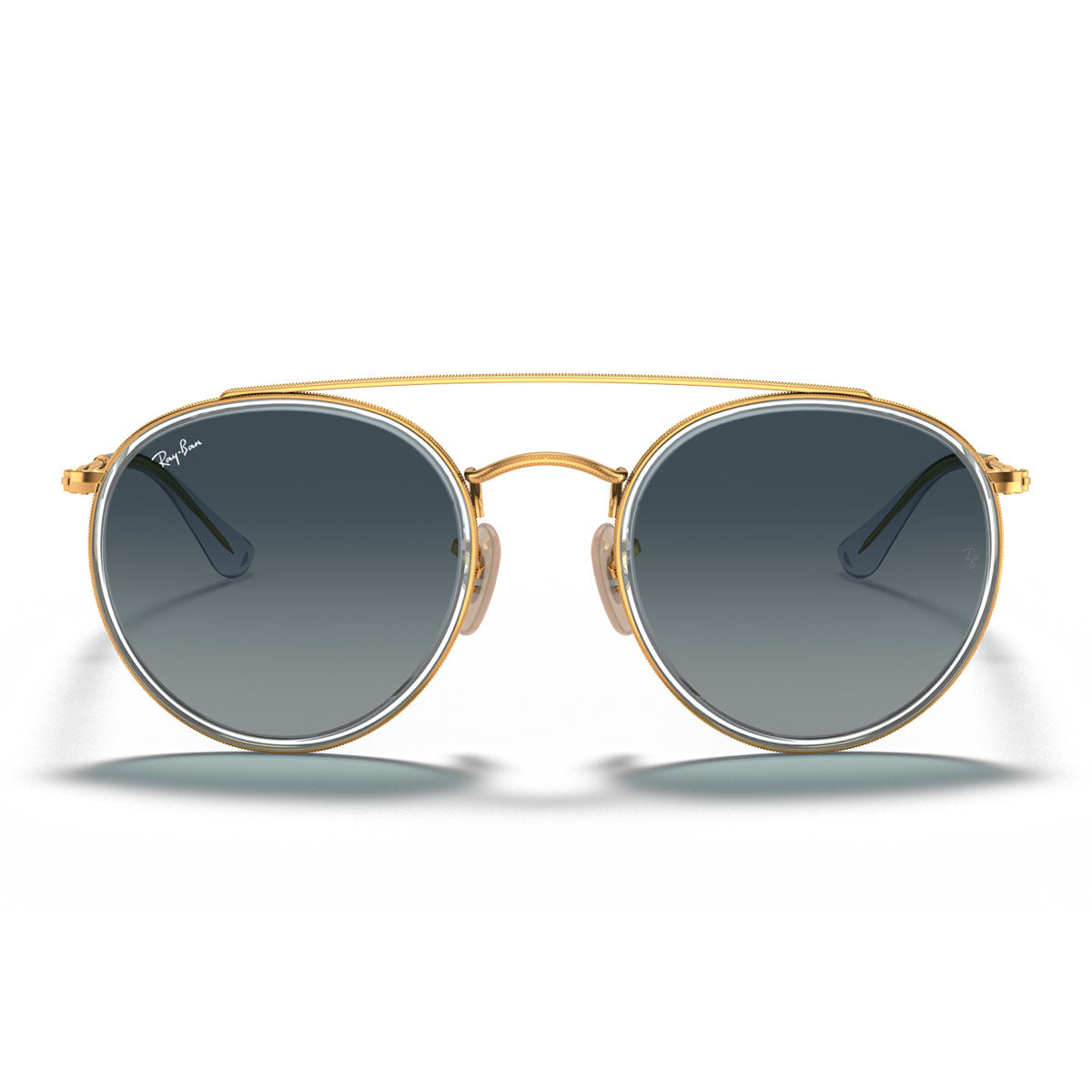 Ray-Ban Occhiali da Sole RB3647N 91233M Round Double Bridge Oro