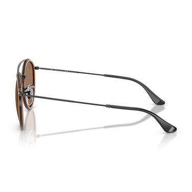 Ray-Ban Occhiali da Sole RB3647N 927973 Round Double Bridge Nero/Marrone Unisex 3