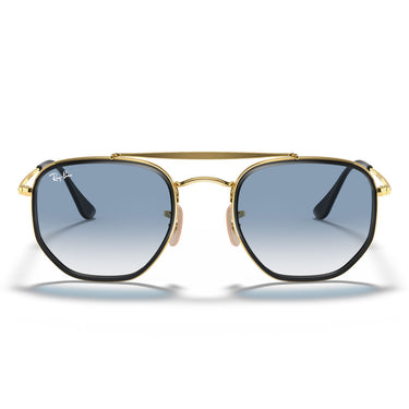 Ray-Ban Lunettes de Soleil RB3648M 91673F The Marshall II Or/Bleu Unisexe