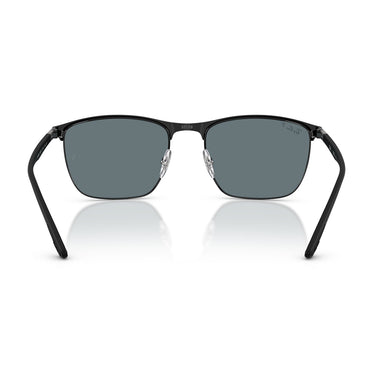 Ray-Ban Occhiali da Sole RB3686 186/3R Nero/Blu Scuro Unisex Polarizzati
