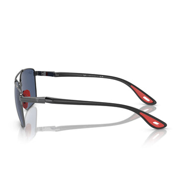 Ray-Ban Occhiali da Sole RB3715M F08580 Scuderia Ferrari Argento/Blu Scuro Unisex 3
