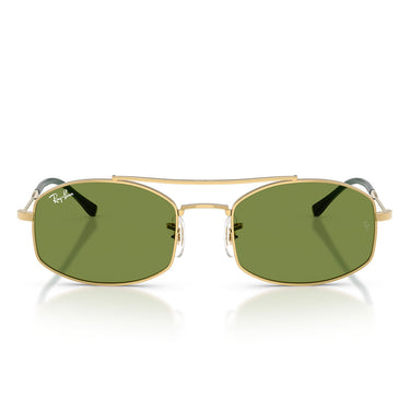 Ray-Ban Lunettes de Soleil RB3719 001/4E Or Arista/Vert Unisexe
