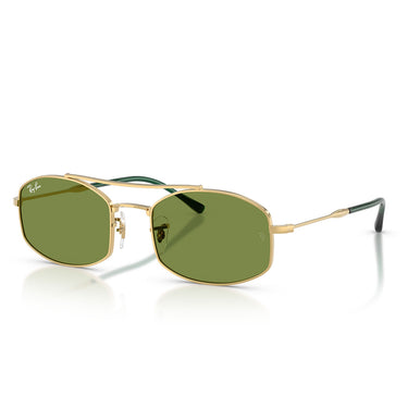 Ray-Ban Occhiali da Sole RB3719 001/4E Oro Arista/Verde Unisex 1