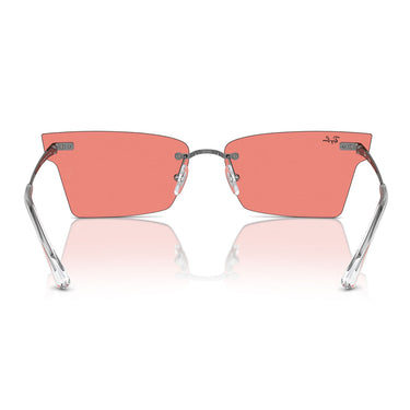 Ray-Ban Occhiali da Sole RB3730 004/84 Xime Argento/Rosa Unisex 4