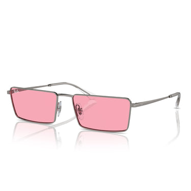 Ray-Ban Occhiali da Sole RB3741 004/84 Emy Argento/Rosa Unisex 1