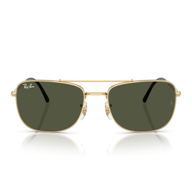 Ray-Ban Lunettes de Soleil RB3755 001/31 Or/Vert Unisexe