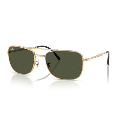 Ray-Ban Occhiali da Sole RB3755 001/31 Oro/Verde Unisex 2