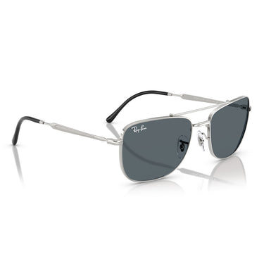 Ray-Ban Occhiali da Sole RB3755 003/R5 Argento/Blu Unisex 4