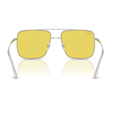 Ray-Ban Occhiali da Sole RB3758 003/6D Ari Argento/Giallo Unisex 4