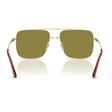 Ray-Ban Occhiali da Sole RB3758 9213/2 Ari Oro/Verde Unisex 4