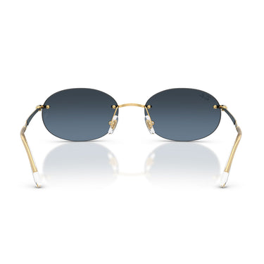 Ray-Ban Occhiali da Sole RB3767 001 4C Oro Arista Blu Sfumato Grigio Scuro Unisex 5