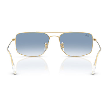 Ray-Ban Occhiali da Sole RB3779 001 3F Explorer 3 Oro Arista Trasparente Sfumato Blu Unisex 4
