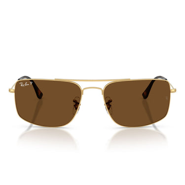 Ray-Ban Occhiali da Sole RB3779 001/57 Explorer 3 Oro Arista/Marrone Unisex Polarizzati