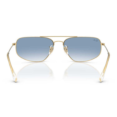 Ray-Ban Occhiali da Sole RB3780 001/3F Oro Arista/Trasparente Sfumato Blu Unisex 3