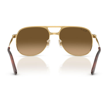 Ray-Ban Occhiali da Sole RB3793 001 M2 Bill Max Oro Arista Marrone Sfumato Unisex Polarizzati 4