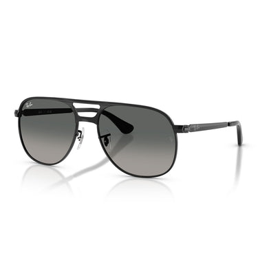 Ray-Ban Occhiali da Sole RB3793 002 71 Bill Max Nero Grigio Chiaro Sfumato Unisex 2