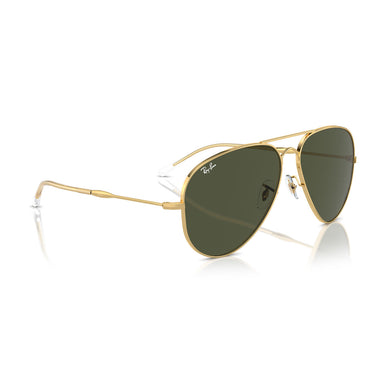 Ray-Ban Sonnenbrille RB3825 001/31 Old Aviator Gold/Grün Unisex 5