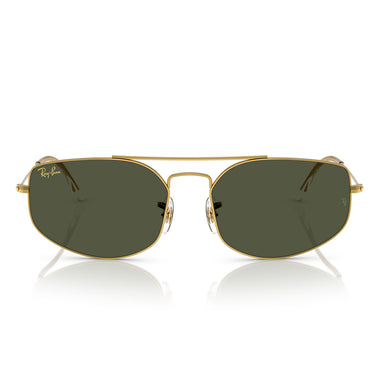 Ray-Ban Okulary Przeciwsłoneczne RB3845 919631 Explorer 5 Złoto/Zielony G-15 Unisex