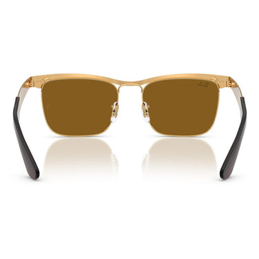 Ray-Ban Occhiali da Sole RB3875 927631 Wayfarer Deluxe Sandblasted Legend Oro/Marrone Unisex 3