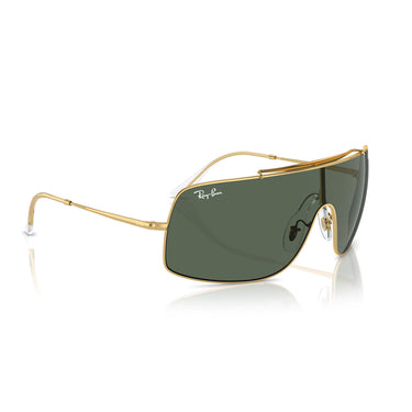 Ray-Ban Occhiali da Sole RB3897 001/71 Wings III Oro/Verde Unisex 5
