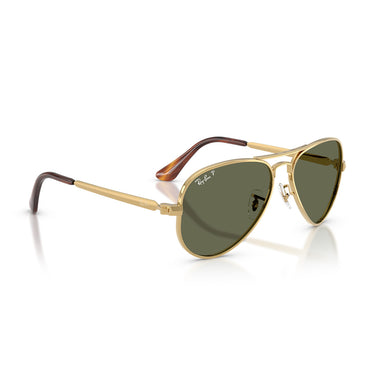 Ray-Ban Occhiali da Sole RB3925 001 58 Aviator Max Oro Arista Verde Unisex Polarizzati 4