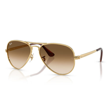 Ray-Ban Occhiali da Sole RB3925 001/51 Aviator Max Oro Arista/Marrone Sfumato Trasparente Unisex 2
