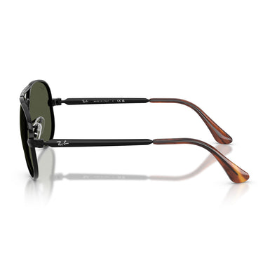Ray-Ban Occhiali da Sole RB3925 002/31 Aviator Max Nero/Verde Unisex 2