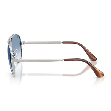 Ray-Ban Occhiali da Sole RB3925 003 3F Aviator Max Argento Trasparente Sfumato Blu Unisex 2