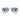 Ray-Ban Occhiali da Sole RB3925 003 3F Aviator Max Argento Trasparente Sfumato Blu Unisex 3