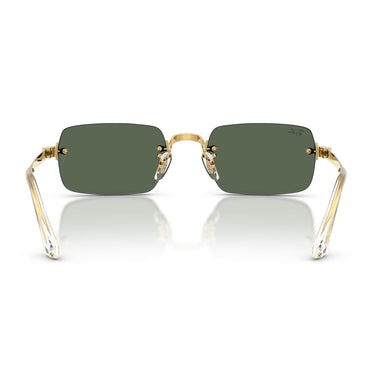 Ray-Ban Occhiali da Sole RB3928 001 71 x ASAP Rocky Oro Arista Verde Scuro Unisex 4