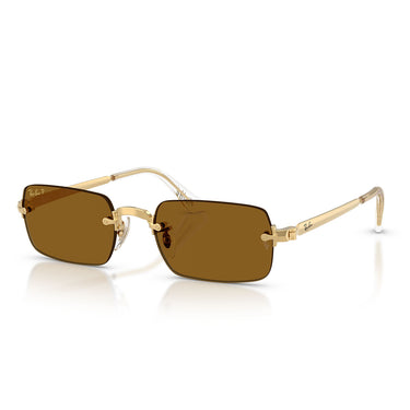 Ray-Ban Occhiali da Sole RB3928 001 83 x ASAP Rocky Oro Arista Marrone Scuro Unisex Polarizzati 2