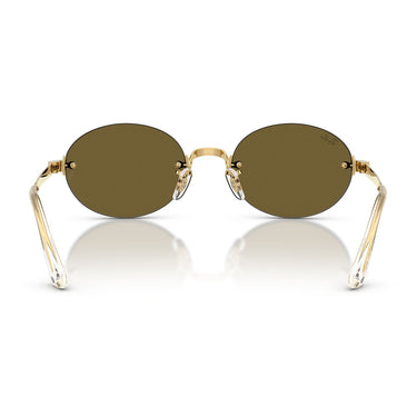 Ray-Ban Occhiali da Sole RB3929 001 73 x ASAP Rocky Oro Arista Marrone Scuro Unisex 4