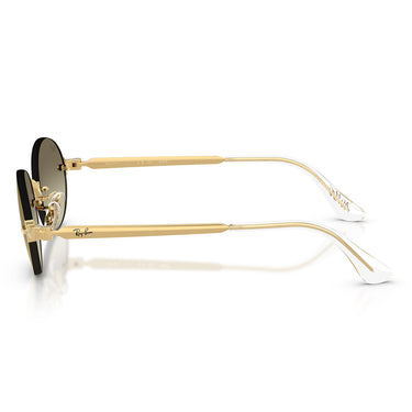 Ray-Ban Occhiali da Sole RB3929 001 7I x ASAP Rocky Oro Arista Marrone Specchiato Unisex 3