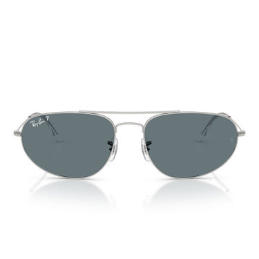 Ray-Ban Okulary Przeciwsłoneczne RB3945 003/3R Srebrne/Ciemnoniebieskie Unisex Polaryzacyjne