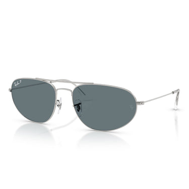 Ray-Ban Sunglasses RB3945 003/3R Silver/Dark Blue Unisex Polarized 1