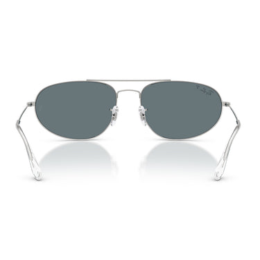 Ray-Ban Sunglasses RB3945 003/3R Silver/Dark Blue Unisex Polarized 3