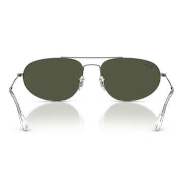 Ray-Ban Occhiali da Sole RB3945 004/31 Gunmetal/Verde Unisex 2