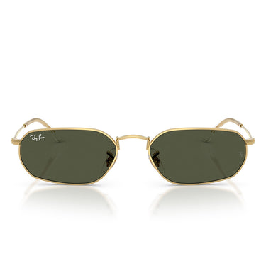 Ray-Ban Lunettes de Soleil RB3947 001/31 Or Arista/Vert Unisexe