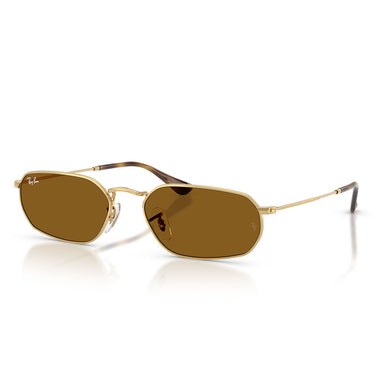 Ray-Ban Occhiali da Sole RB3947 001/33 Oro Arista/Marrone Unisex 1