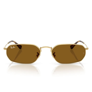 Ray-Ban Lunettes de Soleil RB3947 001/33 Or Arista/Marron Unisexe