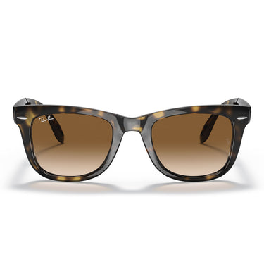 Ray-Ban Gafas de Sol RB4105 710/51 Wayfarer Plegable Havana/Marrón Claro Unisex