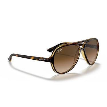 Ray-Ban Occhiali da Sole RB4125 710 51 Cats 5000 Marrone Chiaro Marrone Chiaro Sfumato Uomo 5