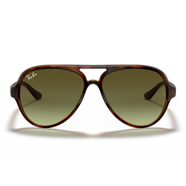 Ray-Ban Occhiali da Sole RB4125 710/A6 Cats 5000 Marrone Chiaro/Verde Chiaro Sfumato Uomo