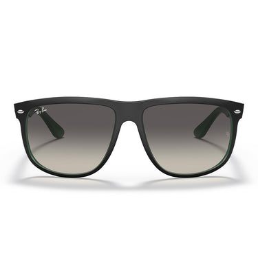 Ray-Ban Occhiali da Sole RB4147 656811 Boyfriend Nero Opaco su Verde/Grigio Sfumato Unisex