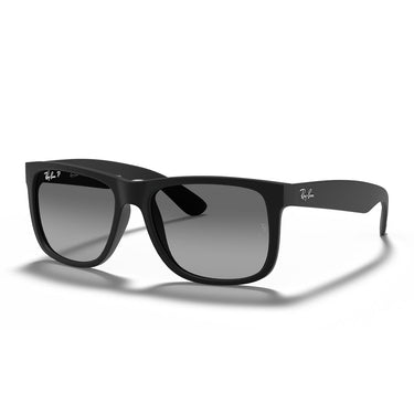 Ray-Ban Sonnenbrille RB4165 622/T3 Justin Schwarz/Hellgrau Unisex Polarisiert